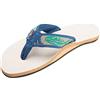 Rainbow Sandals Cinghie da pesca da uomo in canapa monostrato con arco plantare