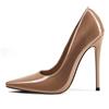 Zhabtuc Décolleté Donna Classiche Tacco 12 cm Punta Quadrata Chiusa Stiletto Slip-On Tacchi Alti Scarpe Comode Quotidiane Festa Lavoro