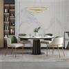 DACHETOU Sedia moderna con gambe inclinate e piedini regolabili, 4 pezzi, spazio aperto per ufficio, sala da pranzo, verde + oro, beige, ideale per soggiorno