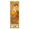 1art1 Alphonse Mucha Poster Le Pietre Preziose, Il Topazio 1900 Stampa d'Arte 158x53 cm