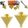 Ameble Set di 2 punte diamantate per smussatura per smerigliatrice angolare, punte per trapano svasatore per impieghi gravosi da 38 mm e 50 mm per piastrelle in gres porcellanato, pietra, smussatura de