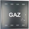 FEINZ Sportello Ispezione Gas 60x60x5 Antracite Metallo Zincato | Botola Manutenzione con Serratura, Porta Contatore Gas da Incasso in Acciaio con Chiave per Montaggio Interno Esterno