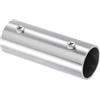sourcing map 1 connettore dritto a 2 vie, adatto per tubi con diametro esterno da 25 mm, in acciaio inox, lunghezza 80 mm, connettore per tubo strutturale a catena