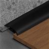 KARAT Doppio nastro per bordatura in jersey, profilo di transizione, bacchetta di copertura per parquet, laminato, retro autoadesivo, 3 colori (nero)