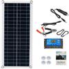 Micpointik Pannello Solare 10W 12V con Controller, Kit Portatile per Campeggio e RV, Caricabatterie USB per Telefono e Auto