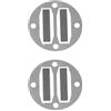 TOP-MAX 2 kit di guarnizioni per compressore d'aria, valvola lamellare in acciaio inox e guarnizioni in alluminio compatibili con compressore d'aria pneumatico centrale, 42 mm