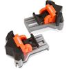 Kendo Set di 2 tenditori ad angolo rapido, 85 N, forza di serraggio brevettata, cuscinetti morbidi antiscivolo, morsetti angolari a 90° per la lavorazione del legno, montaggio di armadi e mobili per