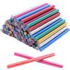 AuraNova 100 Pezzi Stick Colla a Caldo 100 x 7 mm, Colla Stick Colorata Multicolore per Pistola, Bastoncini Termofusibili per Fai da Te, Riparazioni, Decorazioni e Scuola