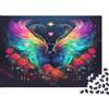 K5R8V1A4 Ali Fantasia Colorate Puzzle 1000 Pezzi Carta per Adulti Cielo Notturno Mistico Gioco di Puzzle 1000 Pezzi Relax Decorazione Regalo Famiglia 38x26cm/1000pcs