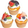 Vistnale Decorazione Alimentare|.Decorazione Alimentare|Torta Artificiale da 3 Pezzi, Oggetti di Scena realistici da 3x2 Pollici Torta Finta vivida per casa, panetteria e Fotografia