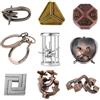 Mrracxy 9pcs Rompicapo Metallo, Giochi Rompicapo Gioco Intelligenza, Rompicapi Giocattoli Educativo Metal IQ Puzzle Rompicapo Giocattolo Regalo per Adulti Adolescenti