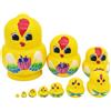 Gitekain Matrioske Russe 10 Pezzi Decorazione da Tavolo Gallina in Legno | Decorazione Casa Matrioska Per Bambini Ragazzi Adulti Casa Cameretta Appartamento Camera Soggiorno Studio Sala Giochi