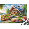 6N2X9A4S Puzzle Panorama di Campagna 1000 pezzi per Adulti in Carta Rompicapo Educativo Casa Rustica Relax Decorazione Parete 70x50cm/1000pcs