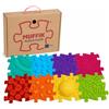 MUFFIK Sensorik - Set di tappetini per bambini, motivo arcobaleno, pietre di bilanciamento ortopediche per bambini, 8 pezzi, 105 x 55 cm, tappetino da gioco per bambini, puzzle