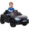 AIYAPLAY Macchina Elettrica per Bambini 12V Audi A5L con Telecomando, Nero | Batteria al Litio, Auto Elettrica per Bambini, 2 Motori, Telecomando, Sospensioni, Porte Apribili, Fari, Musica, 3-6 Anni