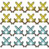 BeVistoso Spade gonfiabili, Spade gonfiabili in PVC da 32 Pezzi da 25, 6 Pollici, per Feste a Tema Bambini