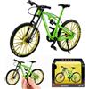 Agarte Bicicletta da Dito, Modellino di Bicicletta in Lega, Giocattolo Mini Bici | 1:10 bicicletta Mountain Bike Modellino, per Gli Amanti della Bicicletta, Ufficio,Club,Casa, l'insegnamento (verde)