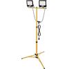 EMOS 2 faretti LED impermeabili GLARO con treppiede, 2 x 30 W da 3000 lm | 2 fari da lavoro con supporto telescopico in ferro, resistenti alle intemperie, ad alta efficienza, bianco neutro