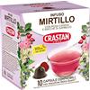 CRASTAN 1870 - Capsule Compatibili Dolce Gusto - Infuso al Mirtillo con Rosa Canina e Bacche di Sambuco - 1 Box da 10 Capsule - Senza Zuccheri Aggiunti - Aromi Naturali - Senza Glutine