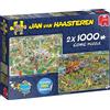 Jumbo 19099 Jan van Haasteren 2x 1000 Teile Comic Puzzle