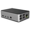 FLIRC Custodia FLIRC - Custodia in alluminio per Raspberry Pi 4, argento/nero