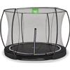 Exit Toys Trampolino EXIT Black Edition ø305 cm, trampolino da terra, rotondo, per bambini, nero