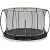 Exit Toys Trampolino EXIT Black Edition ø366 cm, trampolino da terra, rotondo, per bambini, nero
