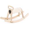 MamaToyz cavallo a dondolo in legno orso natura 76x24x41cm