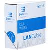 Danicom Cavo di rete CAT5e per esterni, F/UTP, AWG 24/1 (conduttore rigido), 100 metri, nero, CCA
