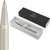 PARKER IM penna a sfera monocromatica | inchiostro blu | finitura e puntale champagne | punta media | confezione regalo