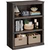 Garvee Scaffale a 5 livelli in stile rustico per ufficio e casa, libreria in legno robusto e aperto, ideale per libri pesanti e organizzazione, disponibile in grigio, vintage o ciliegio
