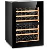 Frigo vini DA INCASSO ventilato 41 bottiglie - Doppia zona +3/+20 °C - Porta vetro nero - DW 41 2THK