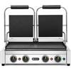 Griglia a contatto doppia professionale con timer - Piastre lisce indipendenti - 3600 W