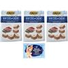 Felce Azzurra 3x Crich Wafer con Crema al Cacao, Waffle Wafers,Snack Dolci Busta da 250g + 1 Confezione di Talco Felce Azzurra in omaggio, Busta da 100g