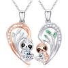 REDSUN Yin Yang - Collana in argento Sterling con ciondolo a forma di sole e luna, elefante, per coppie, 2 pezzi, regalo per donne, uomini, coppie e figlie