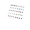 tenghong2021 10-20 paia di orecchini a perno in plastica con zirconia cubica per orecchie sensibili, con zirconia cubica da 2 a 6 mm, per donne e ragazze, set di orecchini a perno in silicone