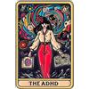 Tigoli Spilla smaltata per la consapevolezza dell'ADHD, 3,2 x 5 cm, rettangolare, in metallo color oro, con design artistico colorato con neurodiversità simbolica per giacche, borse, cappelli e zaini