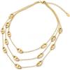 MYLIAZ PARIS Collana a maglia marina multifila in acciaio inossidabile 316L dorato creation francaise - gioiello donna alla moda - idea regalo - resistente all'acqua - adolescente - chic e moderno