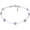 Wycian Mycian Collane BFF, Collana Piu Strati Plastica Perla di Fiori 37CM per Donne Ragazza Bigiotteria