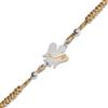 VLNET® | Bracciale con cordino regolabile beige e oro | Angelo e lettera in argento | L'alfabeto degli Angeli | Roberto Giannotti (M)