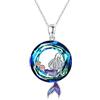 REDSUN Collana con ciondolo a forma di bradipo, koala, coniglio, farfalla, in argento Sterling 925, ciondolo a forma di cuore, da donna, ragazza, animale, gioiello ipoallergenico, regalo per fidanzata