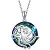 REDSUN Collana con ciondolo a forma di bradipo, koala, coniglio, farfalla, in argento Sterling 925, ciondolo a forma di cuore, da donna, ragazza, animale, gioiello ipoallergenico, regalo per fidanzata