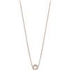 Emporio Armani Collana da donna, Collana con ciondolo in argento sterling, Oro Rosa Rose Gold, Oro cremoso