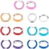 DICOSMETIC 7 Paia 7 Colori Orecchini A Cerchio Smaltati Acciaio Inossidabile Orecchini A Cerchio Huggie Smaltato Boemia Piccolo Mini Cerchio Rotondo Charm Statement Orecchino
