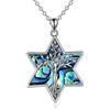 YAFEINI Albero della Vita Collana 925 Argento Sterling Pietra di Luna Celtica Nodo Collana Pendente per Le Donne Gioielli