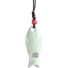 POYAMUSE Collana da donna con ciondolo a fischietto in ceramica - Collana fatta a mano con fischietto, collana con pesce per donna
