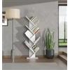 Libreria inclinata vertigo bianco 49x24x148,5 cm