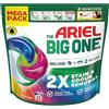 Ariel The Big One PODS, detersivo liquido per bucato in capsule 35 lavaggi, colore, 2 x rimozione di macchie e odori, si dissolve rapidamente anche a freddo