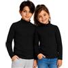 marcLuis Underwear Maglia Bimbo Lupetto Manica Lunga Unisex Bimbo Bimba ragazzi100% Jersey Caldo Cotone Pettinato Prodotto Italiano -1 Pezzo