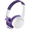 Belkin SoundForm Mini 2 Cuffie Bluetooth per Bambini, Cuffie On-Ear Wireless, Batteria di 55 Ore, Limite Sicuro del Volume di 85 dB, Microfono Integrato per iPhone/PC, iPad/Tablet/Galaxy, Viola